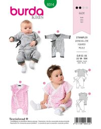 Burda patroon 9314 maat 56 t/m 86