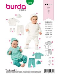 Burda patroon 9315 maat 56 t/m 80