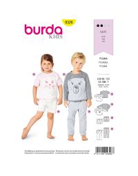 Burda patroon 9326 maat 86 t/m 122
