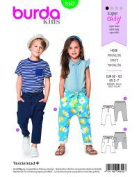 Burda patroon 9342 maat 98 t/m 122