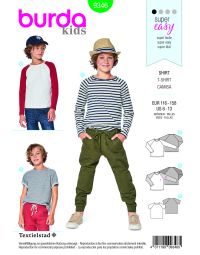 Burda patroon 9346 maat 116 t/m 158