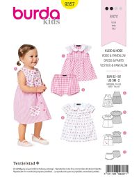 Burda patroon 9357 maat 62 t/m 92