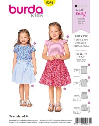 Burda patroon 9364 maat 98 t/m 122