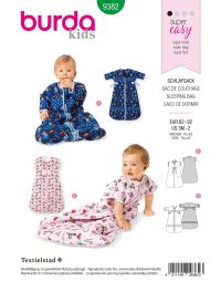 Burda patroon 9382 maat 62 t/m 92