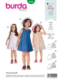 Burda patroon 9420 maat 98 t/m 122