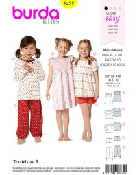 Burda patroon 9432 maat 98 t/m 104