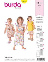 Burda patroon 9435 maat 68 t/m 98
