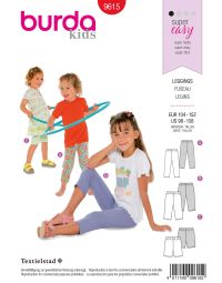 Burda patroon 9615 maat 98 t/m 158