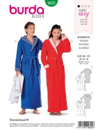 Burda patroon 9620 maat 140 t/m 164