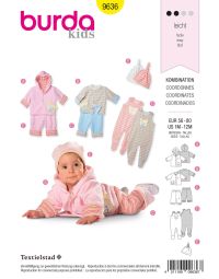 Burda patroon 9636 maat 56 t/m 80