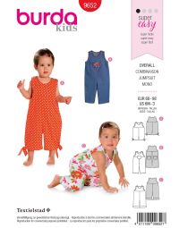 Burda patroon 9652 maat 68 t/m 98