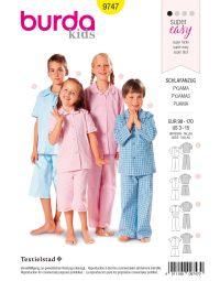 Burda patroon 9747 maat 98 t/m 158