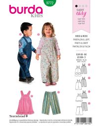 Burda patroon 9772 maat 68 t/m 98