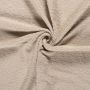 Badstof dubbelgelust licht beige