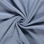Badstof dubbelgelust zilver blauw