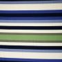 Gebreide Ribtricot strepen blauw