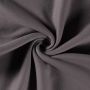 Katoen Fleece midden grijs