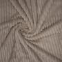 Brede fleece rib beige