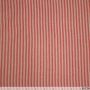 Cotton naturel streepje 3mm rood