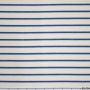 Badstof Stretch rafblauw streepje