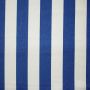 Outdoor canvas streep stof kobalt