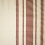 Cotton naturel brede streep terracotta