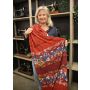 Paneel cupro viscose rood ca. 160 X 135 cm