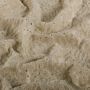 Chenille kant stof effen beige