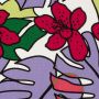 Geweven Viscose Linnen Kleurrijke bloem
