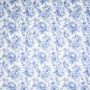 Katoen poplin Vintage Pioenrozen blauw