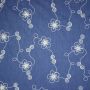 Chambray jeans stof geborduurd