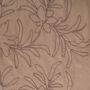 Geborduurde scuba suede bloemen camel