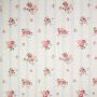 Jacquard romantische bloemen streep