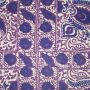 Viscose crepe paisley en bloemen paars