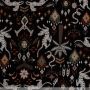 Jacquard geweven Tibet zwart