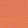Katoen poplin ster oranjerood