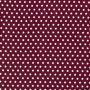Katoen poplin ster bordeaux