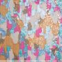 Stretch mesh paillettenstof spots