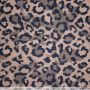 Poncho stof panterprint taupe