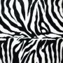 Double soft fleece zebra groot