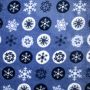 Double soft fleece sneeuwvlok