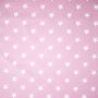 Katoen poplin sterren oud-roze