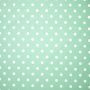 Katoen poplin polka stippen groen