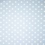 Katoen poplin polka stippen lichtblauw