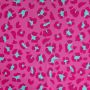 Katoen Combi Leopart stof fuchsia