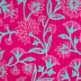 Gewatteerde Katoen Combi Flower stof fuchsia