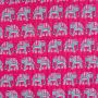 Gewatteerde Katoen Combi Olifant fuchsia