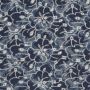 Indigo Denim rafel blok All-Over geborduurd