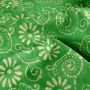 Batik Katoen bedrukt Bloemen groen