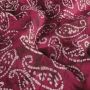 Batik Katoen bedrukt Paisley fuchsia